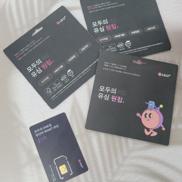  모두의 유심 원칩 편의점 선불유심 개통 방법