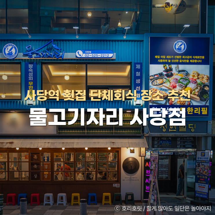  사당역 횟집 단체 회식 장소 물고기자리 사당점
