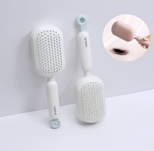  원터치 에어쿠션 헤어 브러쉬 – 엉킴 없이 부드럽게, 두피까지 시원하게!