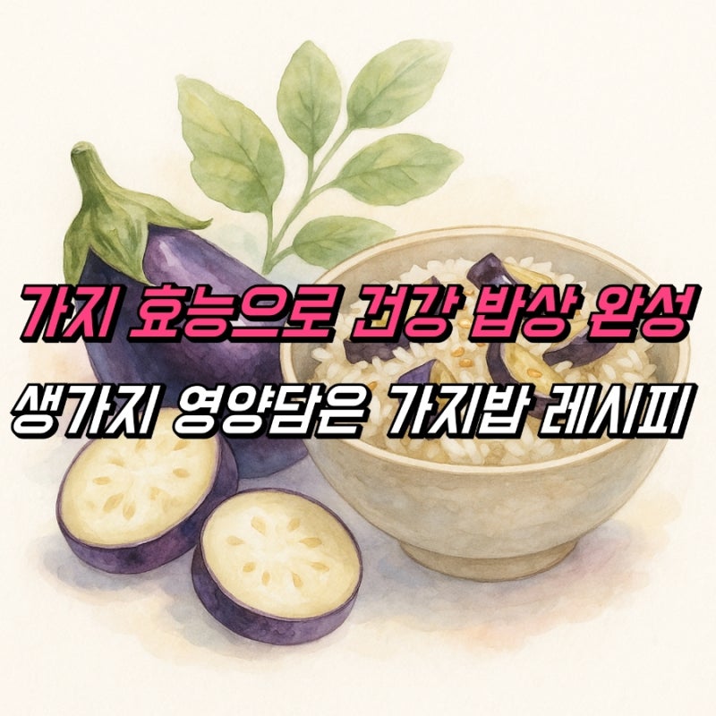 가지 효능, 생가지 영양가득한 가지밥 활용법