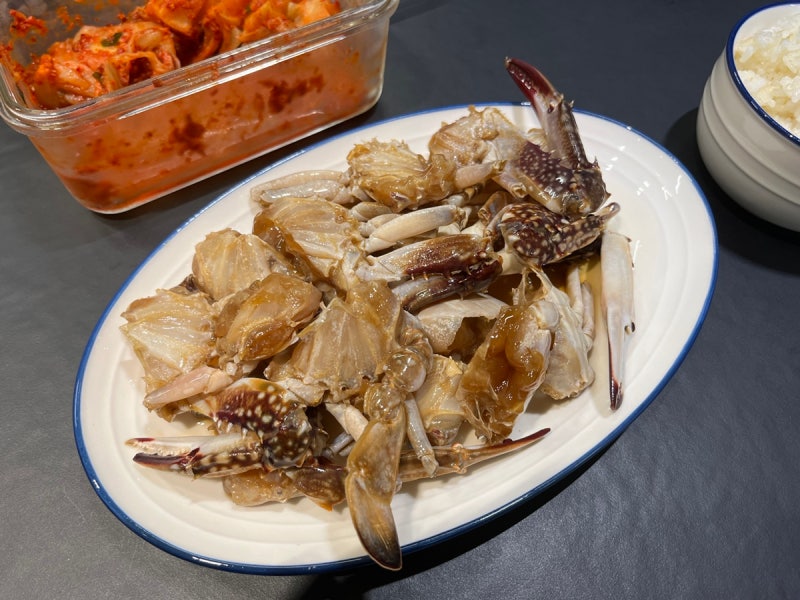 냉동꽃게 그리고 올마이티코리아 간장게장 소스로 간장게장 쉽게 만드는 방법