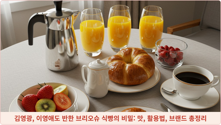  김영광, 이영애도 반한 브리오슈 식빵의 비밀: 맛, 활용법, 브랜드 총정리