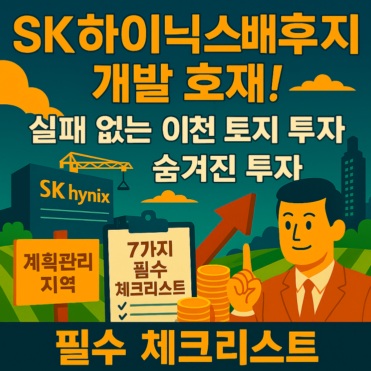   이천 토지, SK하이닉스 효과 제대로! 배후지 개발 황금 기회를 잡는 7가지 절대 원칙 (2025 투자 가이드)