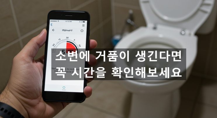  남자 소변 거품 원인과 병원가야할 신호, 생활습관 개선방법