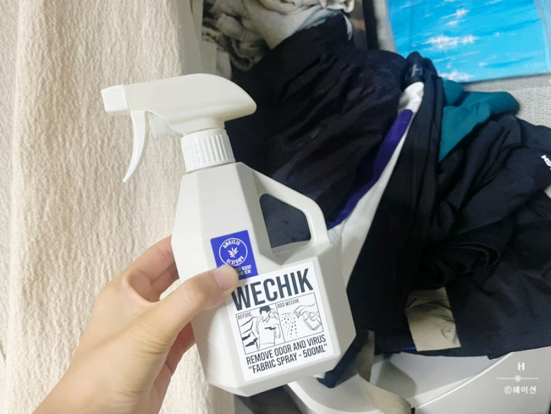 위칙 소독 섬유탈취제 후기 / WECHIK 섬유스프레이 요거 쓰는중