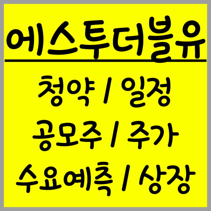  공모주 에스투더블유 주가 수요예측 상장