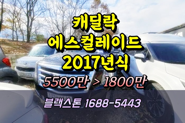  캐딜락 올 뉴 에스컬레이드 2017년식 법원경매 [의정부지법]