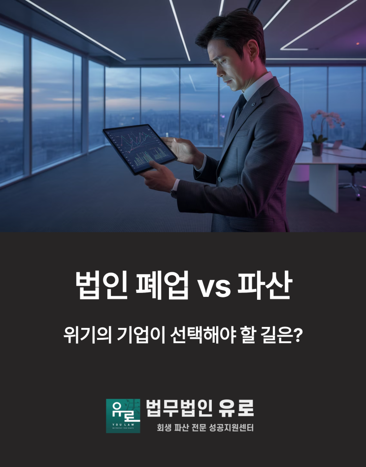  법인파산과 폐업 차이점을 알아야 다시 시작할수 있어요.