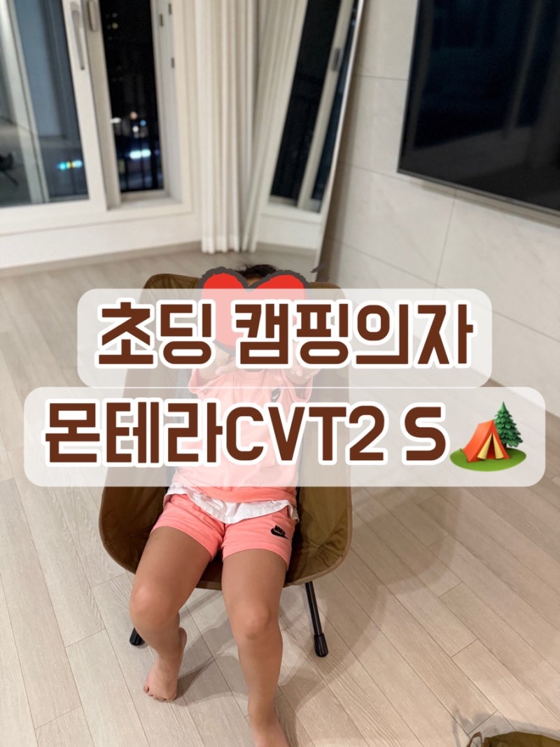 아이 캠핑체어 뭐 살까? 몬테라 CVT2 S 구입 후기