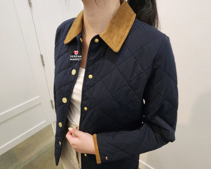 세일! 25FW 타미힐피거 여성 퀼팅 누빔 코듀로이 카라 자켓 캐나다 세레나마켓