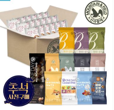  “산과들에 하루 한줌견과 DIY 100낱봉 세트 – 간편 건강 간식”