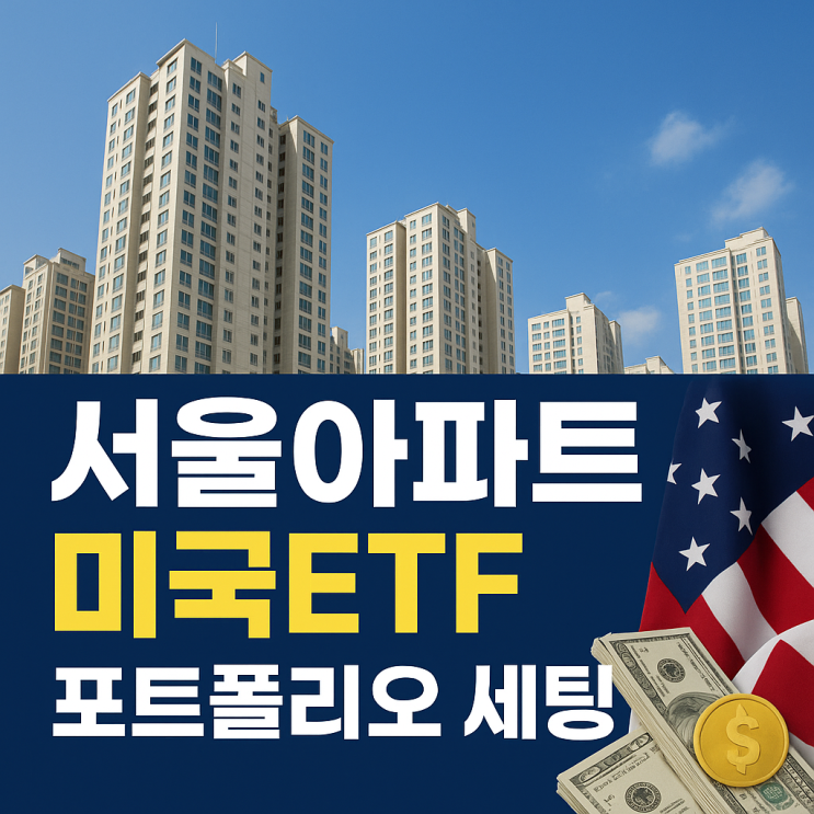  서울 아파트 1채 + 미국주식ETF 투자, 포트폴리오 짜는 방법
