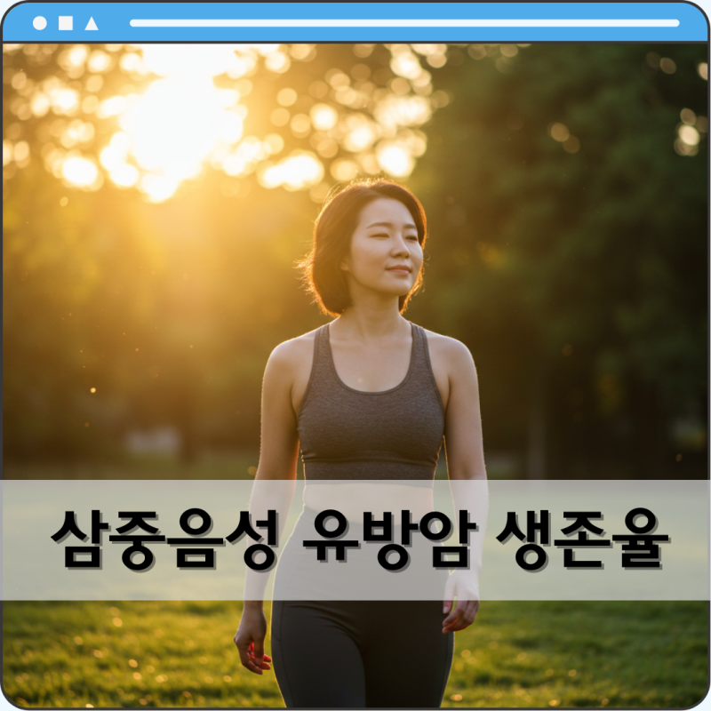 삼중음성유방암, 예후가 나쁘다는데 사실일까? 치료와 생존율 이야기