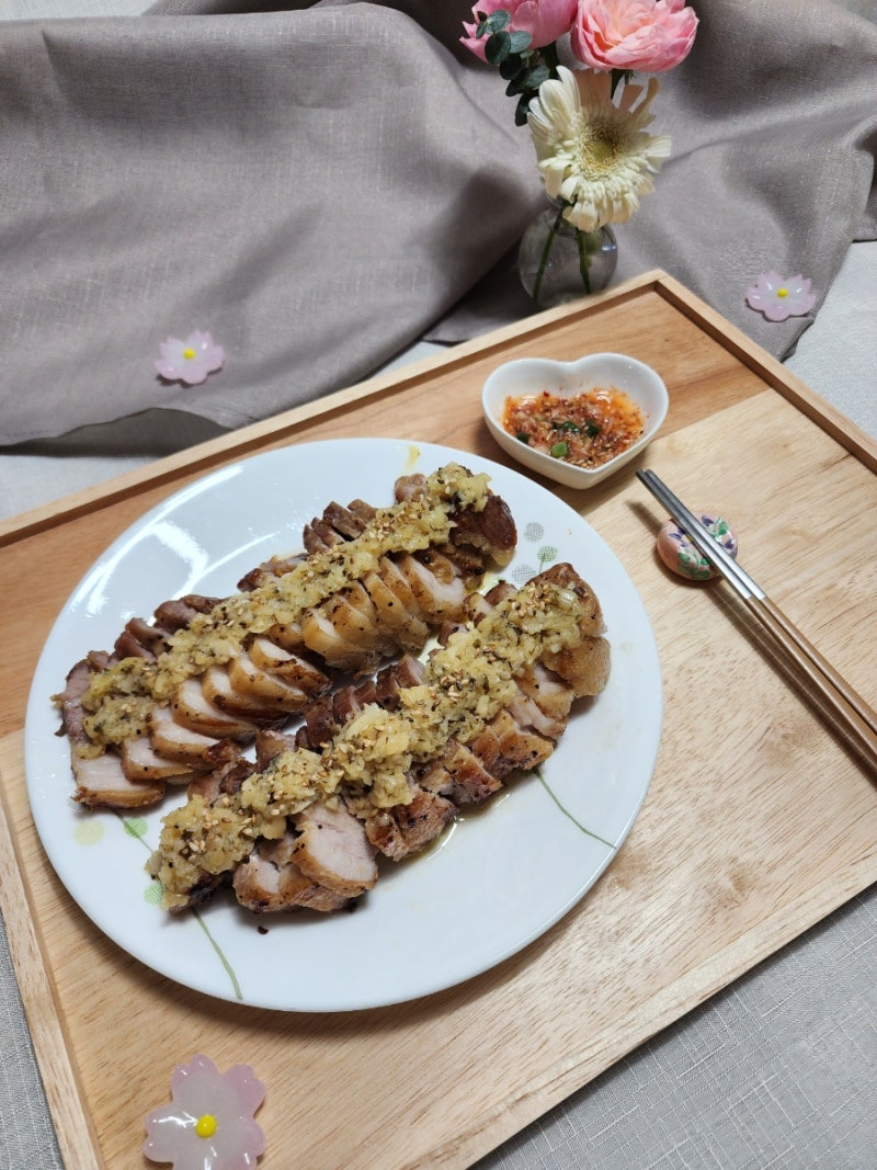 초간단 통삼겹 구이/통삼겹 마늘 버터구이/에어프라이어 요리/손님 초대요리/삼겹살 요리