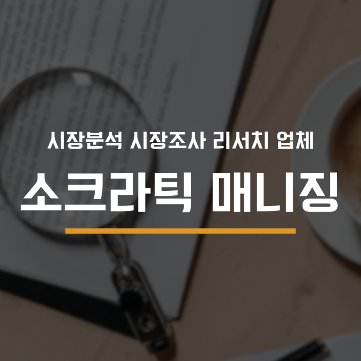  시장분석 시장조사 리서치 업체 소크라틱 매니징