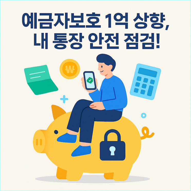  예금자 보호 한도 1억 상향, 지금 당장 내 통장부터 확인해야 할 3가지