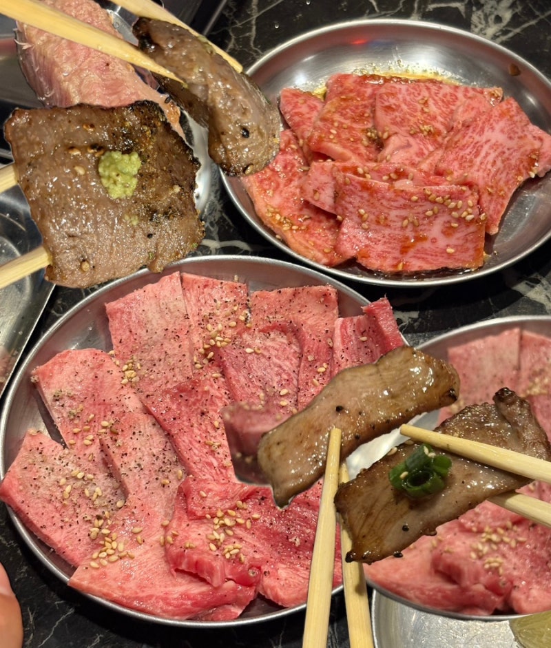 오사카 야끼니쿠 와규 맛집 추천 마츠다부장님 야끼니꾸 히후미 찐후기 마부장 맛집 후기
