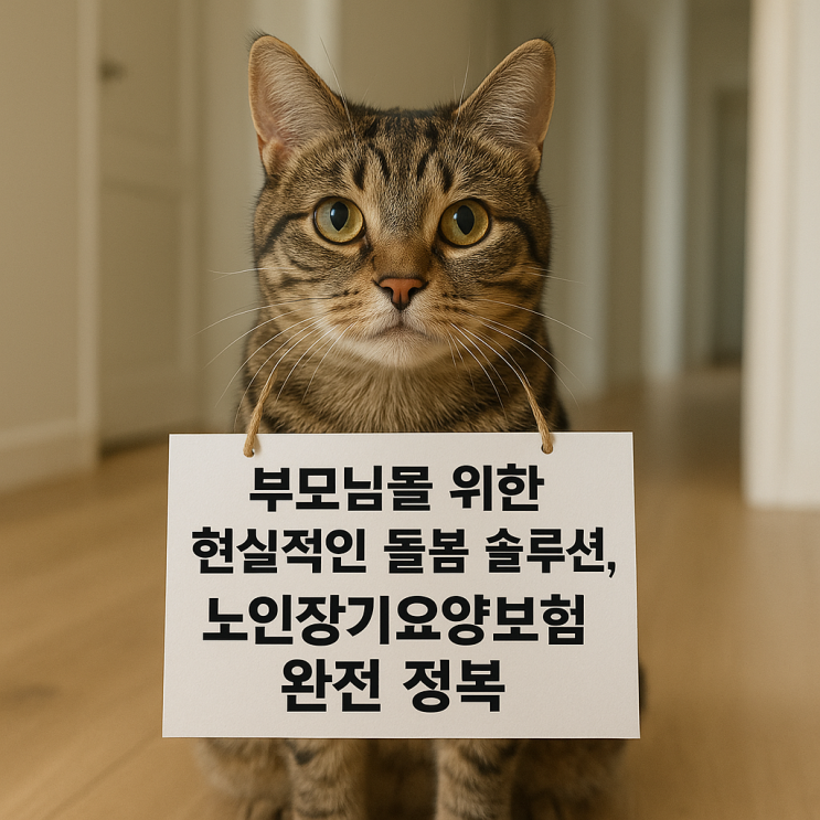  부모님을 위한 현실적인 돌봄 솔루션, 노인장기요양보험 완전 정복