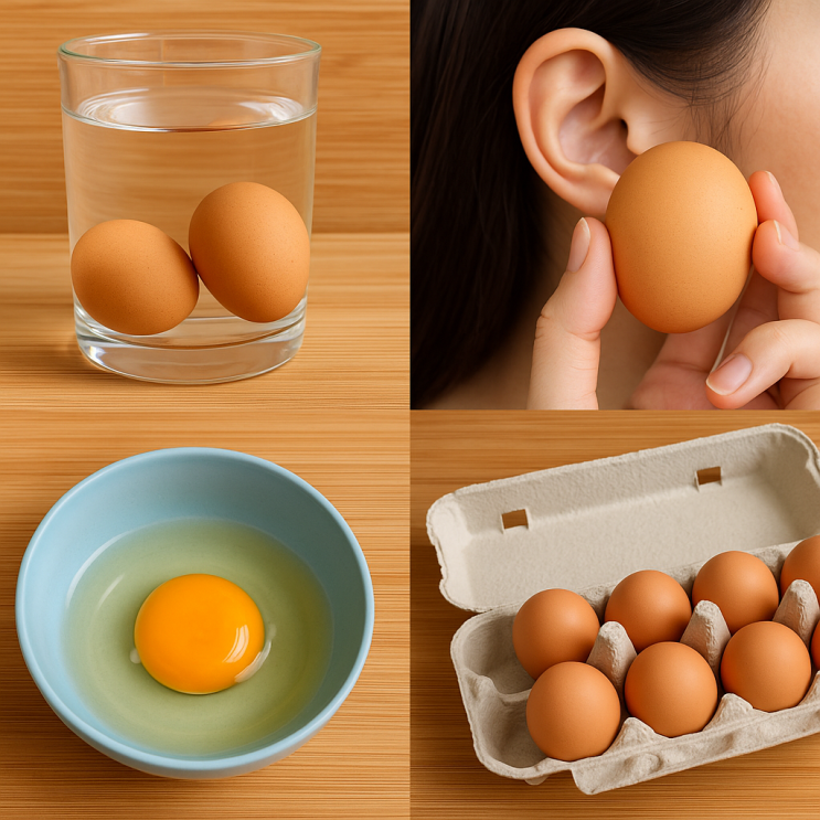  달걀 상했는지 확인하는 방법 (물에 넣기, 흔들어보기+달걀 보관법까지)
