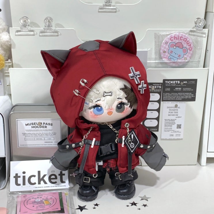  20cm 어둠의 늑대 세트 인형옷 아이돌인형옷