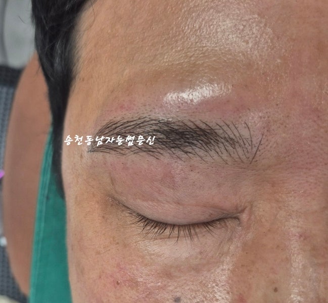  남자눈썹문신 가격과비용 전주 얼굴형에 어울리는 디자인은?