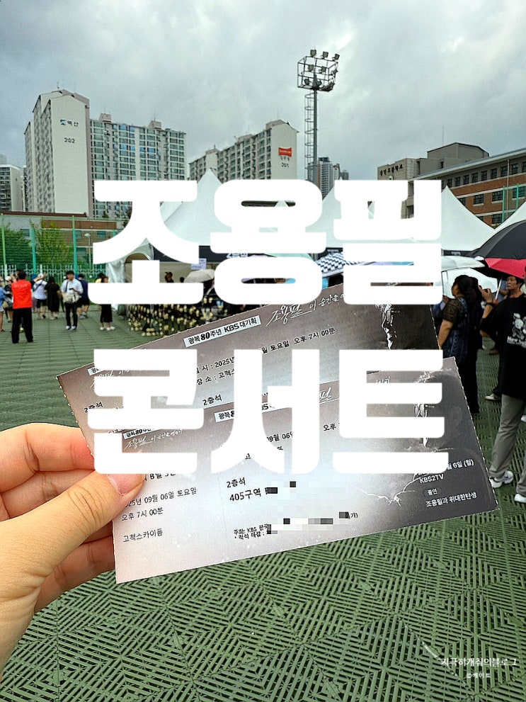 <b>조용필 콘서트</b> 후기  광복 80주년 KBS대기획 이 순간을 영원히