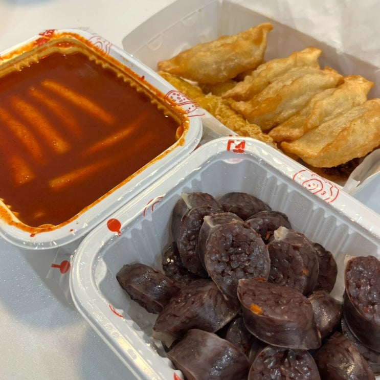  대구 신전떡볶이 대곡점 신전떡볶이 포장 후기 (튀김만두, 오징어튀김, 잡채말이, 순대)
