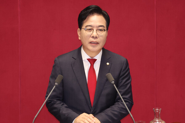 <b>송언석 원내대표</b>, 국민의힘은 집권 여당과 합치할 준비되어 있다
