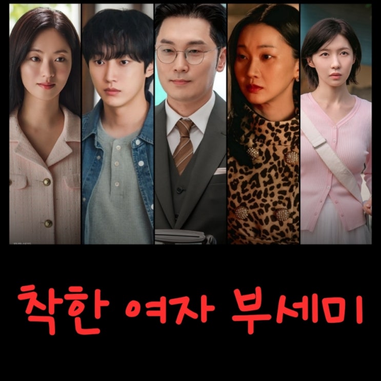 착한 여자 부세미 드라마 출연진 등장인물 OTT정보 금쪽같은 내 스타 후속