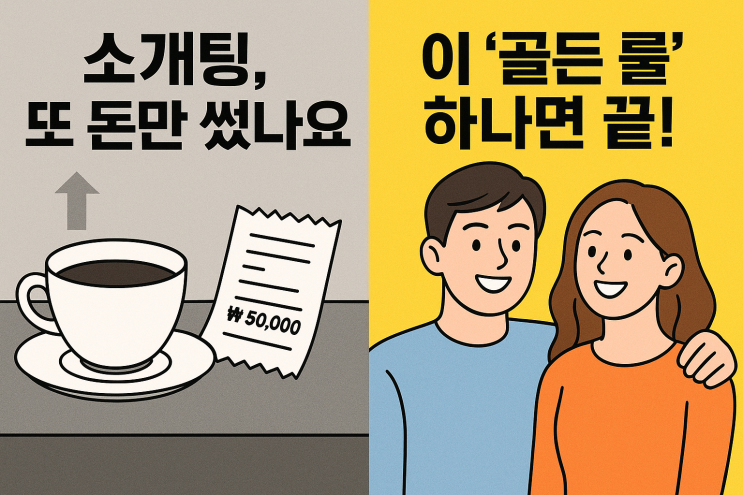  [사이버 보부상 지식+] 모르면 100% 손해! 30대 소개팅 성공률을 극적으로 높이는 대화와 스타일링의 '골든 룰'