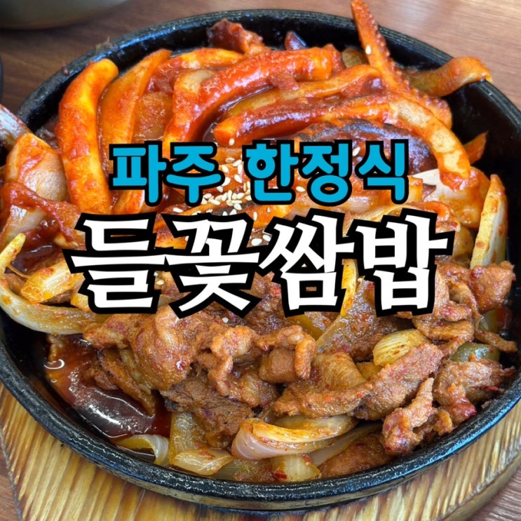  심학산 맛집 들꽃쌈밥 솔직 후기｜파주 한정식 추천