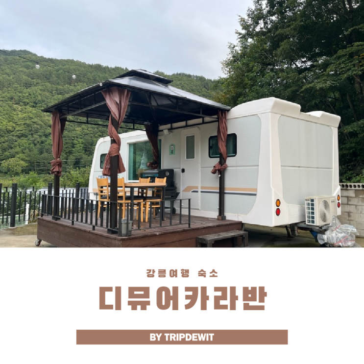 강원도 글램핑장 추천 강릉 디뮤어카라반 숙소고민 끝!