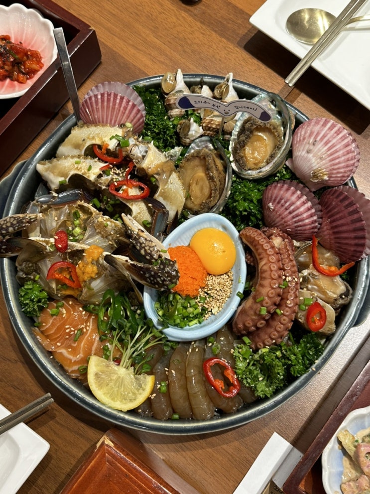  미포집 잠실 롯데월드몰 맛집 5층 원조 해물장 솥밥집
