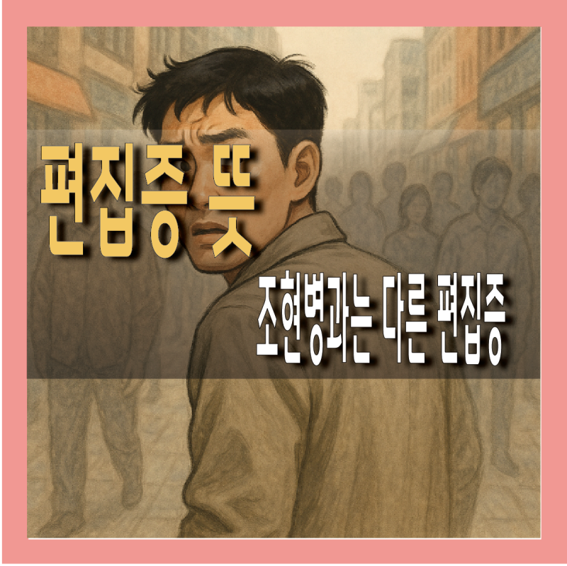 편집증 뜻 증상, 조현병 차이·치료 약 총정리