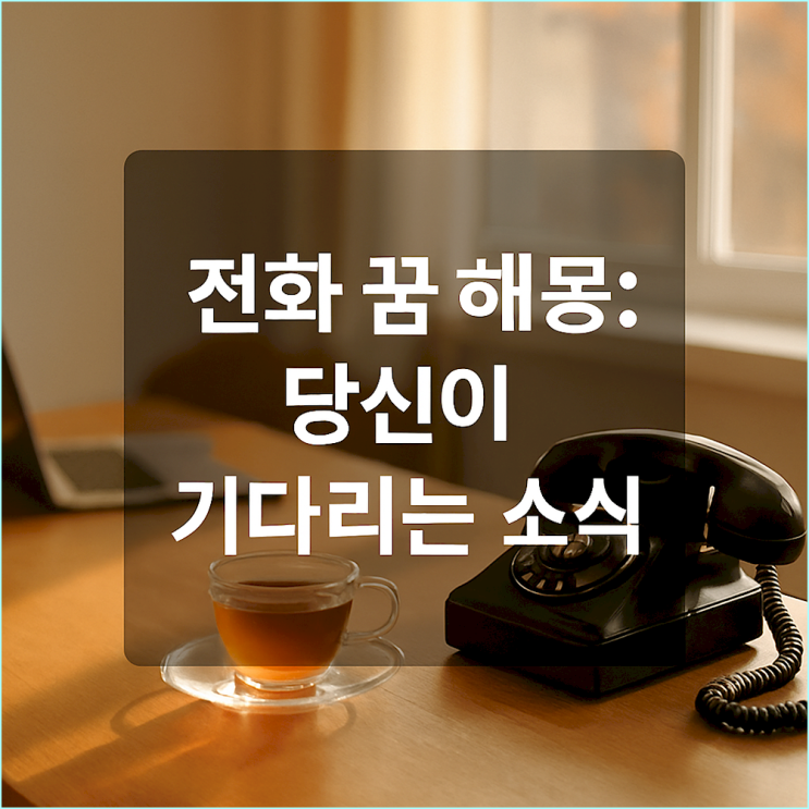  전화 꿈 해몽: 당신이 기다리는 소식, 길몽일까 흉몽일까? (3가지 해석 공식)