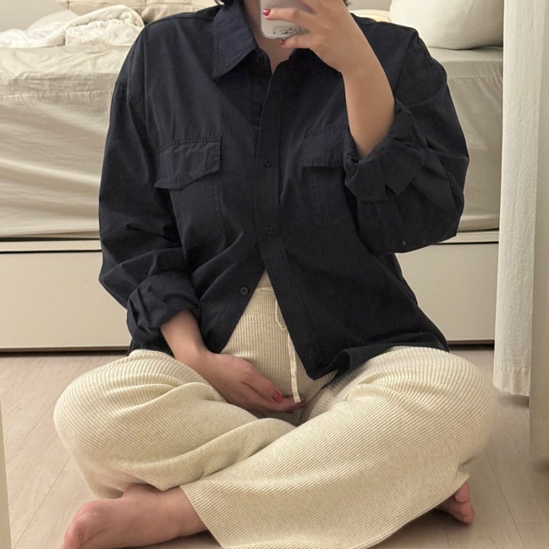 유니클로 워셔블 니트립팬츠 임산부바지 xxxl후기