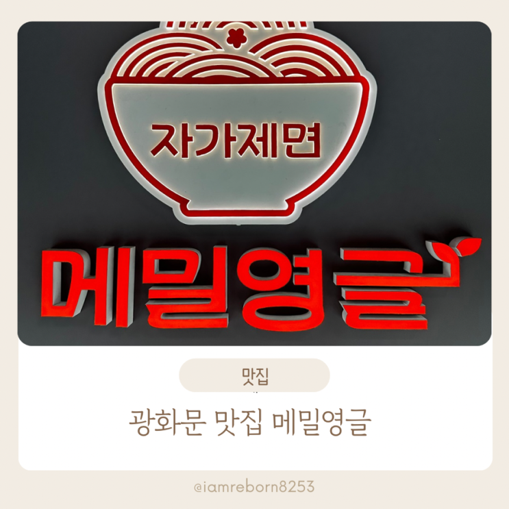  광화문 직장인 점심 맛집 메밀영글 추천