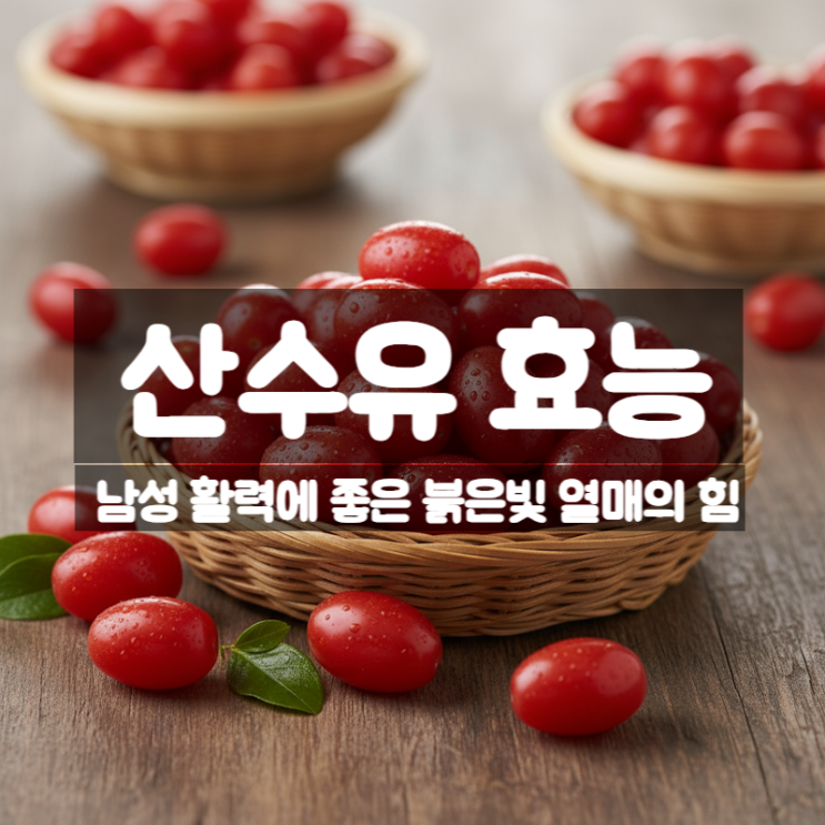  산수유 효능 부작용 먹는법 - 구기자와 산수유의 차이점까지