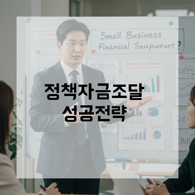  대전 정책자금조달, 매출·재무 개선으로 승인률 높이는 조건