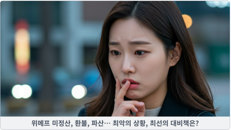  위메프 미정산, 환불, 파산… 최악의 상황, 최선의 대비책은?