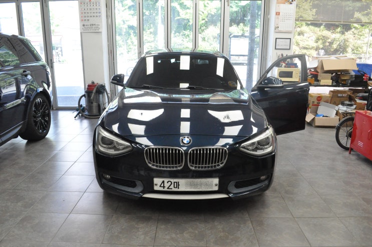  BMW 118D 엔트리오디오 스피커 잡음 블루투스 사용못함 메인보드 고장수리 - 수원테크(수입차오디오수리)