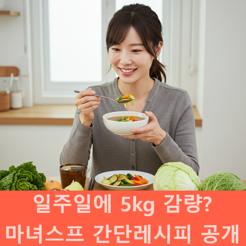 마녀스프 간단레시피, 일주일에 5kg 감량 가능할까?