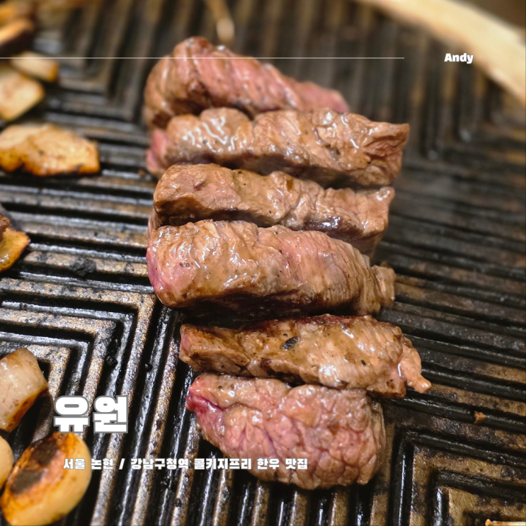  강남구청역 근처 한우 맛집 콜키지 프리 식당 유원