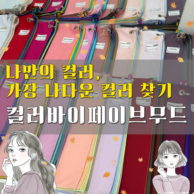  홍대퍼스널컬러진단 컬러바이페이브무드 프리미엄 진단 후기! 웜톤/쿨톤/미지근톤