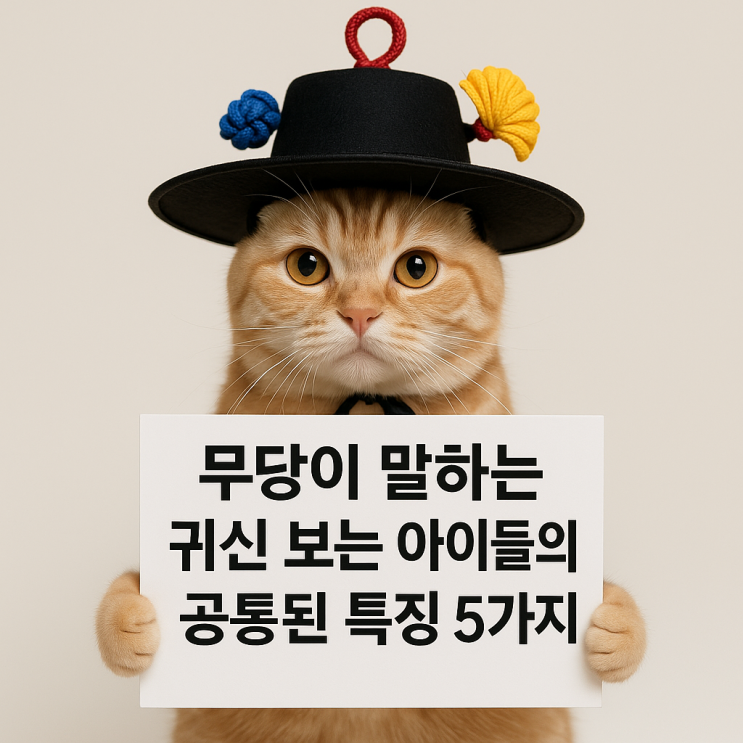  무당이 말하는 귀신 보는 아이들의 공통된 특징 5가지