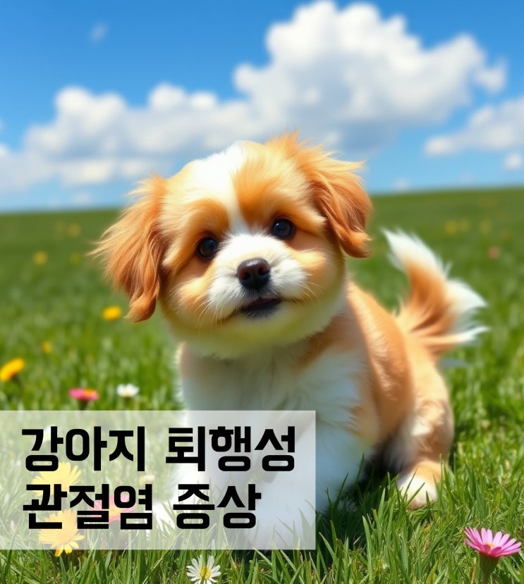  강아지 퇴행성 관절염 증상과 관리방법
