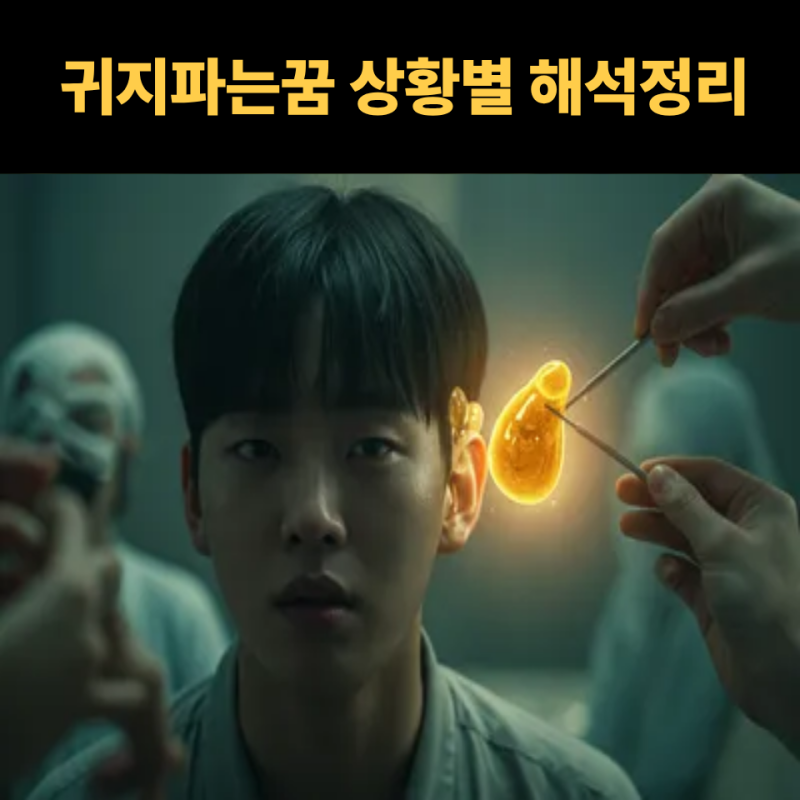 귀지파는꿈 길몽 vs 흉몽, 상황별 해석 정리