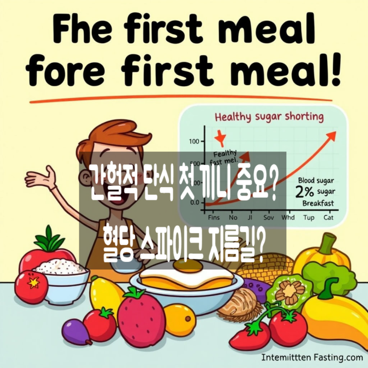  간헐적 단식 첫 끼니 중요? 혈당 스파이크 지름길?