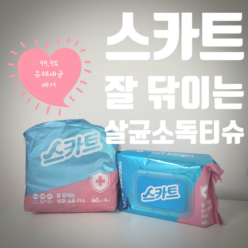 스카트 살균소독티슈 청소 사용 후기