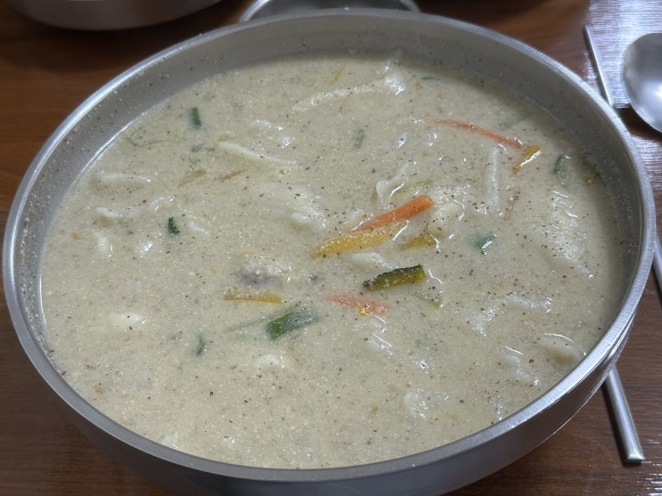 아산 배방 들깨칼국수 맛집 내돈내산 모산수제비